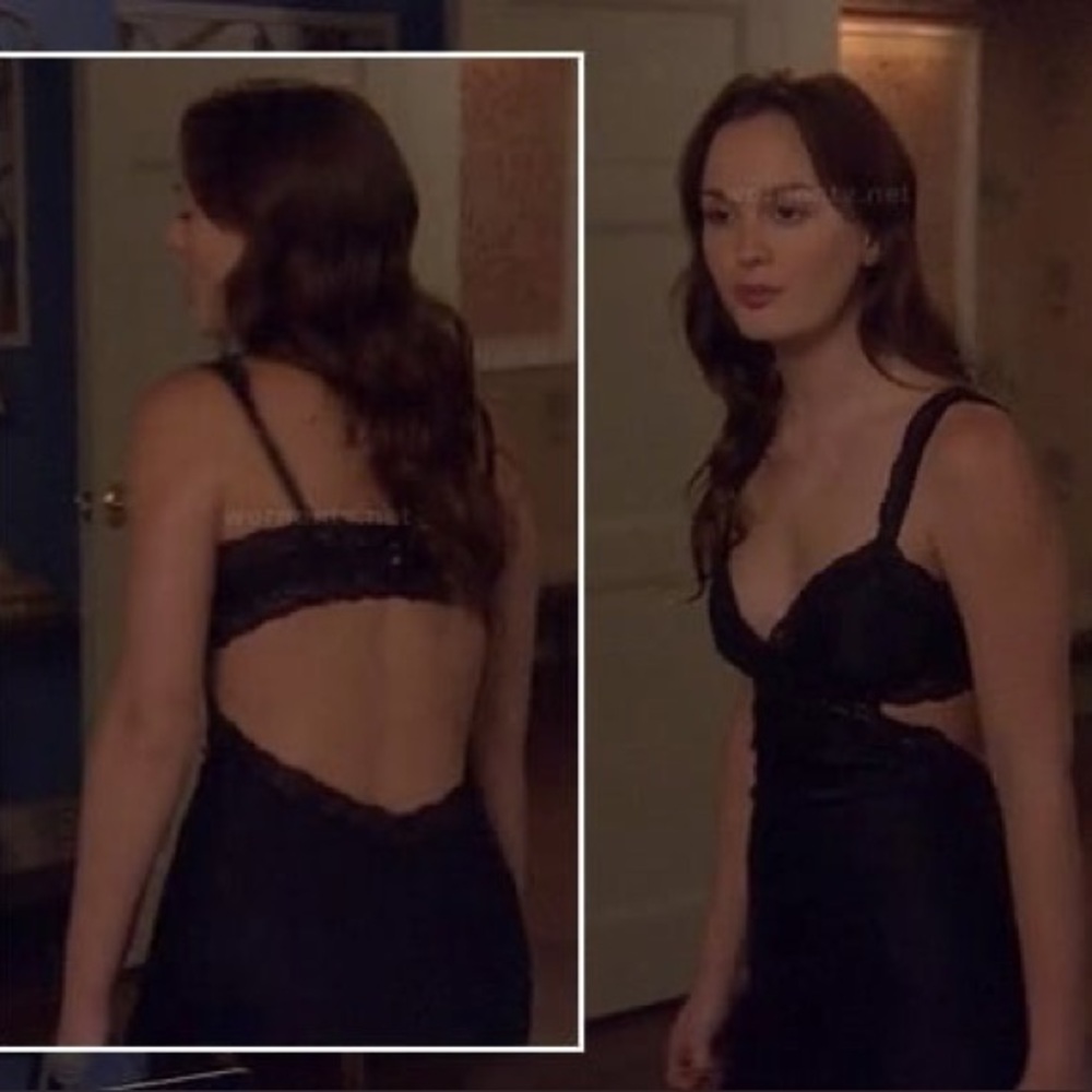 STELLA MCCARTNEY x GOSSIP GIRL Silk Lace Trim Peekaboo Lilac Lavender Slip Dress - Picture 3 of 12